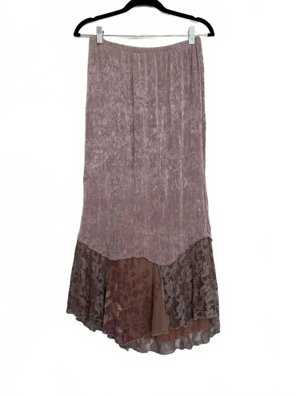 Macetate Vintage WhimsyGoth Lace Long Skirt Made in USA - Picture 1 of 6